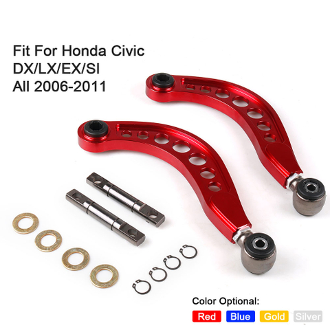 Kits de brazo de inclinación inferior del brazo de control trasero de aluminio de rendimiento para Honda Civic 06-11
