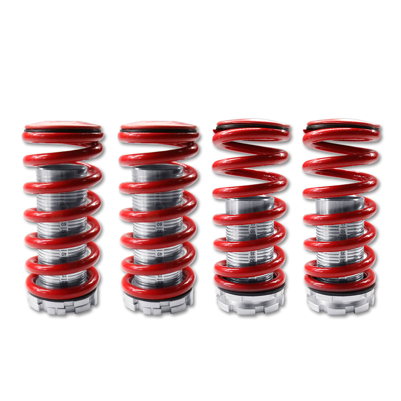 Amortiguadores de choque ajustables rojos de la suspensión del muelle en espiral para Honda Civic 88-91