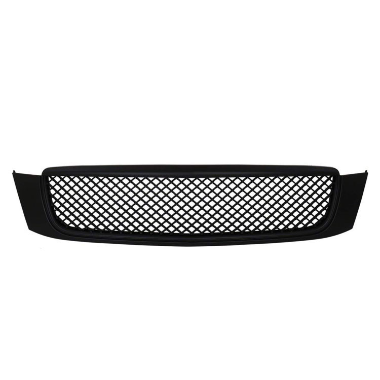 Rejilla de estilo de malla de parachoques delantero deportivo de lujo negro ABS para Cadillacr DeVille 00-05