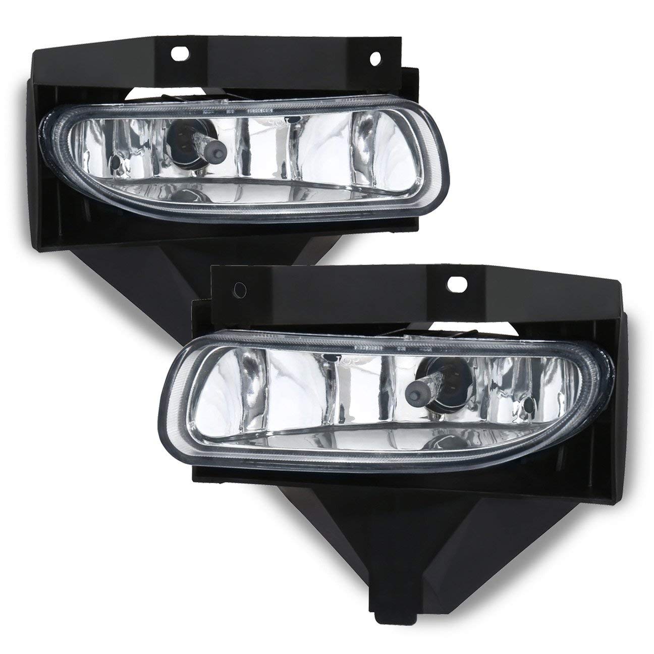 Lámparas de faro antiniebla delanteras cromadas de lente transparente para Ford Mustang 99-04