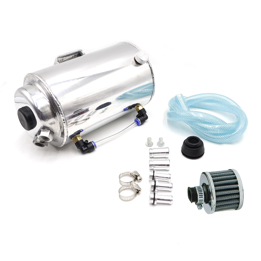 Depósito de aluminio universal para la captura de aceite con tanque de combustible del filtro de respiración para Turbo1.75L